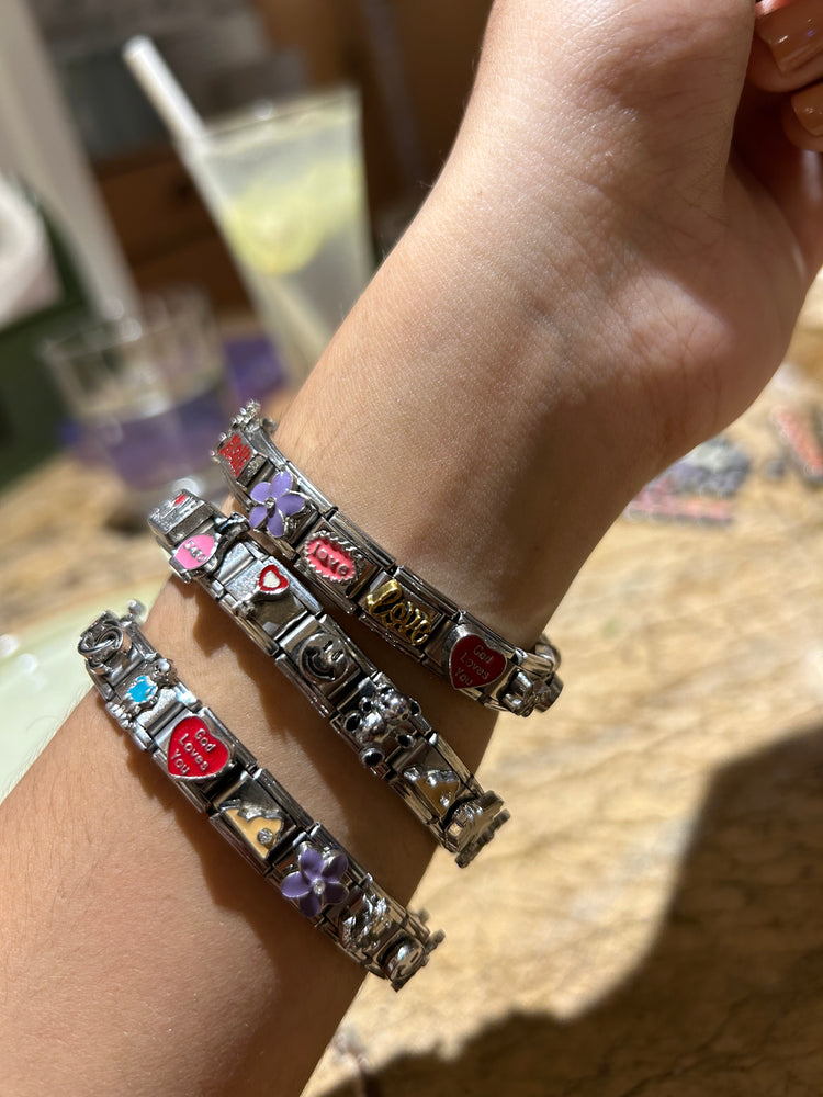 Silver Italian Charm Bracelets