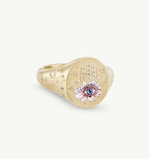 Vintage Chunky Ring| 18K gold plated| Hypoallergenic | Anti Tarnish| Adjustable