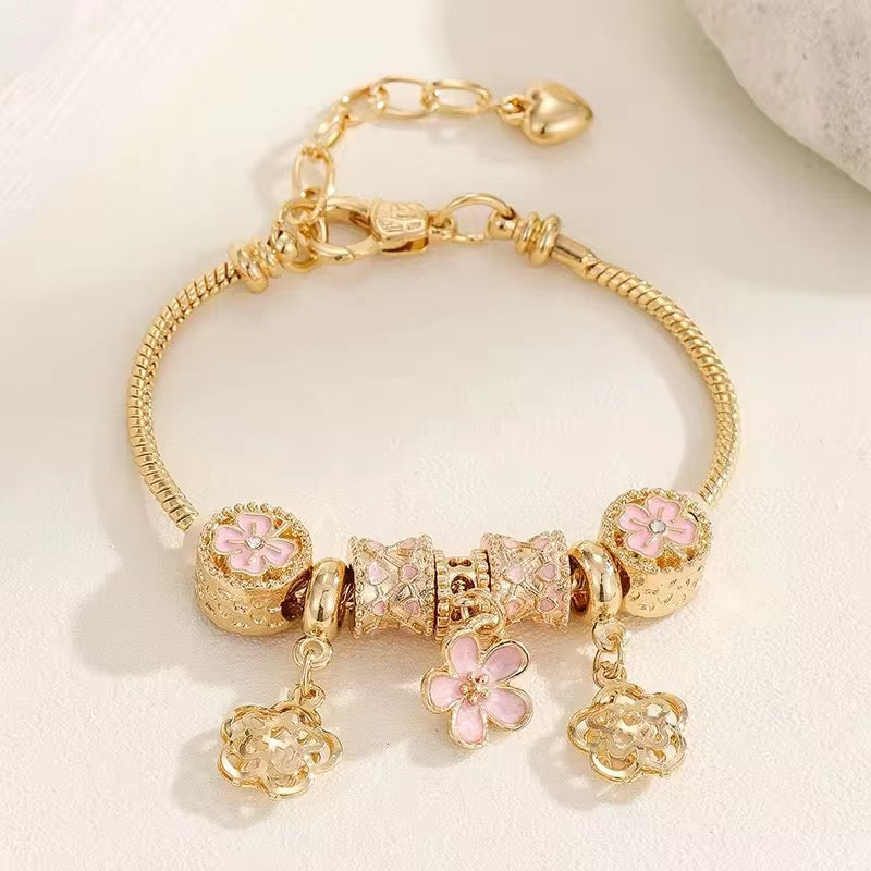 Pandora Bracelets in Gold| Silver plated| Hypoallergenic | Anti Tarnish| Adjustable and Openable