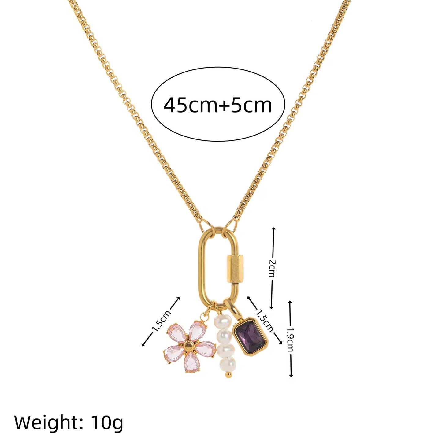 Lock pendant Necklace| 18K gold plated| Hypoallergenic | Anti Tarnish