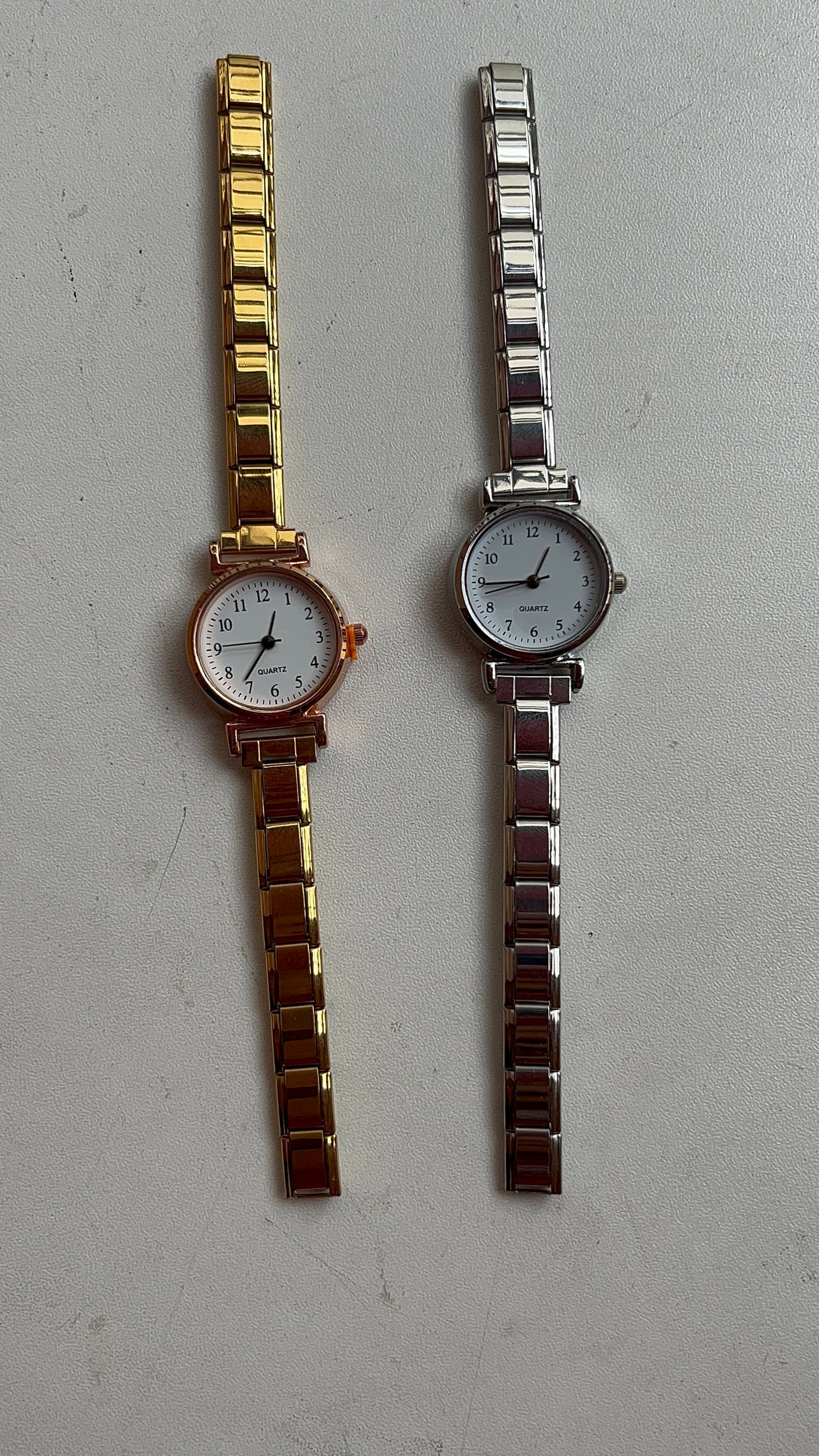 Italian Charm Bracelet Band Watch| Silver/Gold plain italian charm Band.