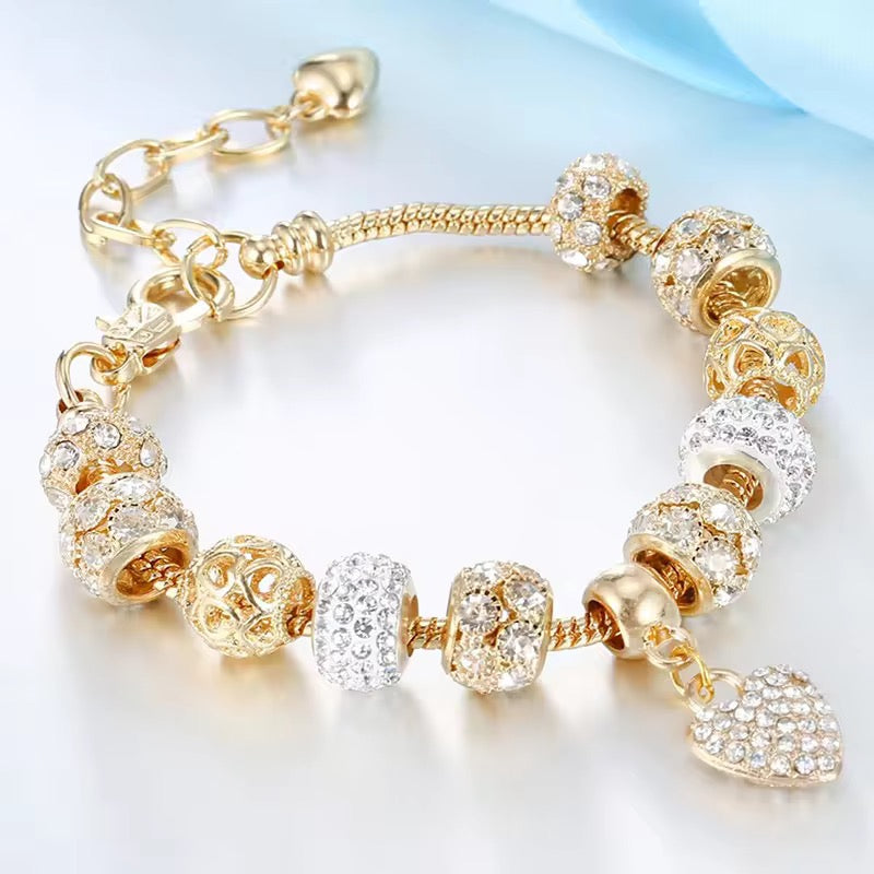 Pandora Bracelets in Gold| Silver plated| Hypoallergenic | Anti Tarnish| Adjustable and Openable