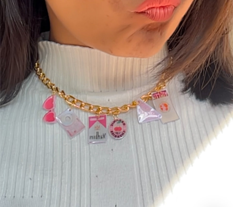 Resin Charm Necklace