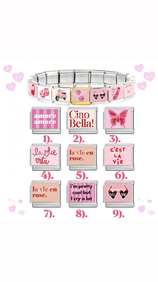 New Italian Charms for Italian Charm Bracelet| Theme: