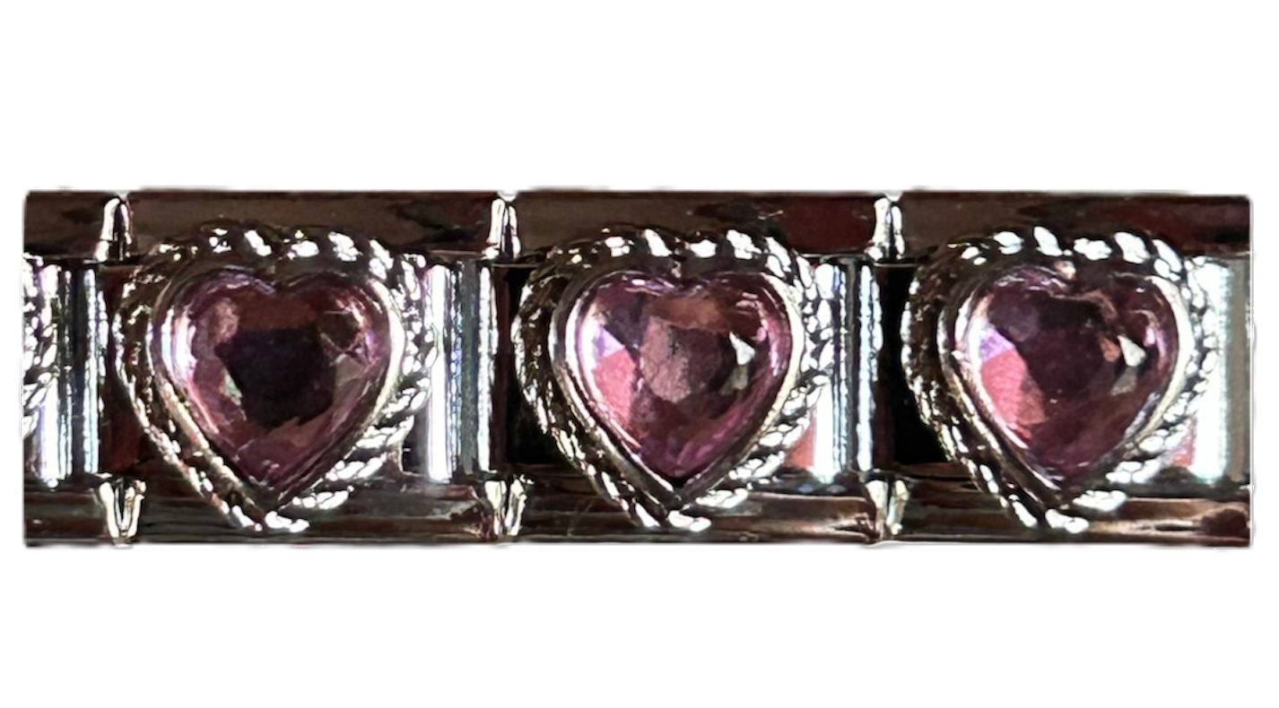 Heart Jewel| Silver Italian Charm