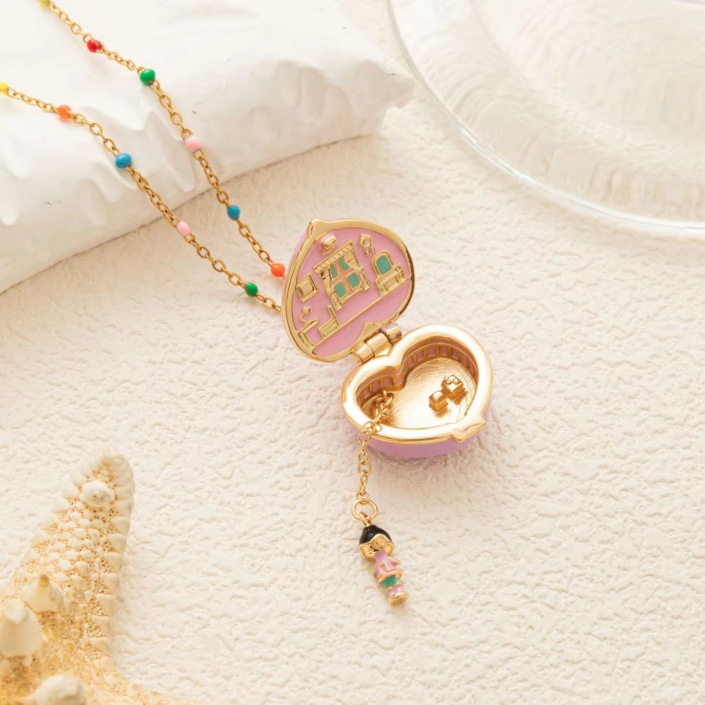 Polly Pocket Heart Shaped pendant🩷