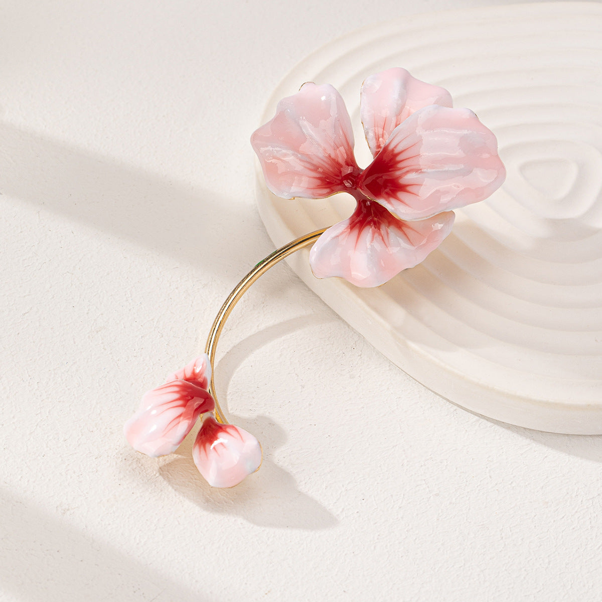 Pretty Gorgeous Stuff Petals Earcuff styled on ear