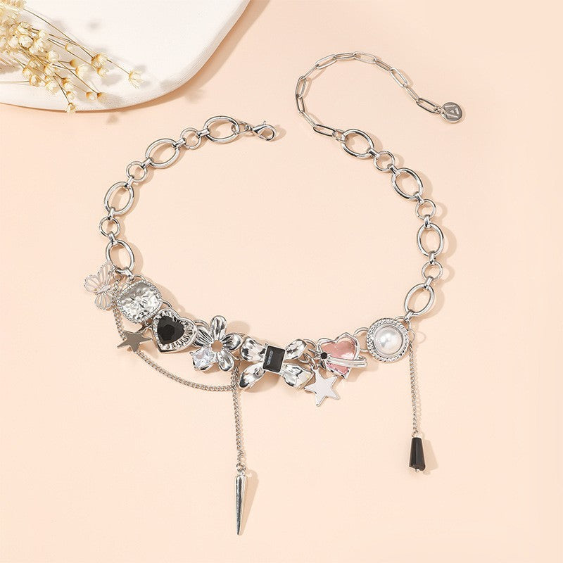 Rock Punk Charm Necklace