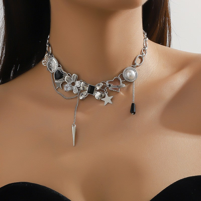 Rock Punk Charm Necklace