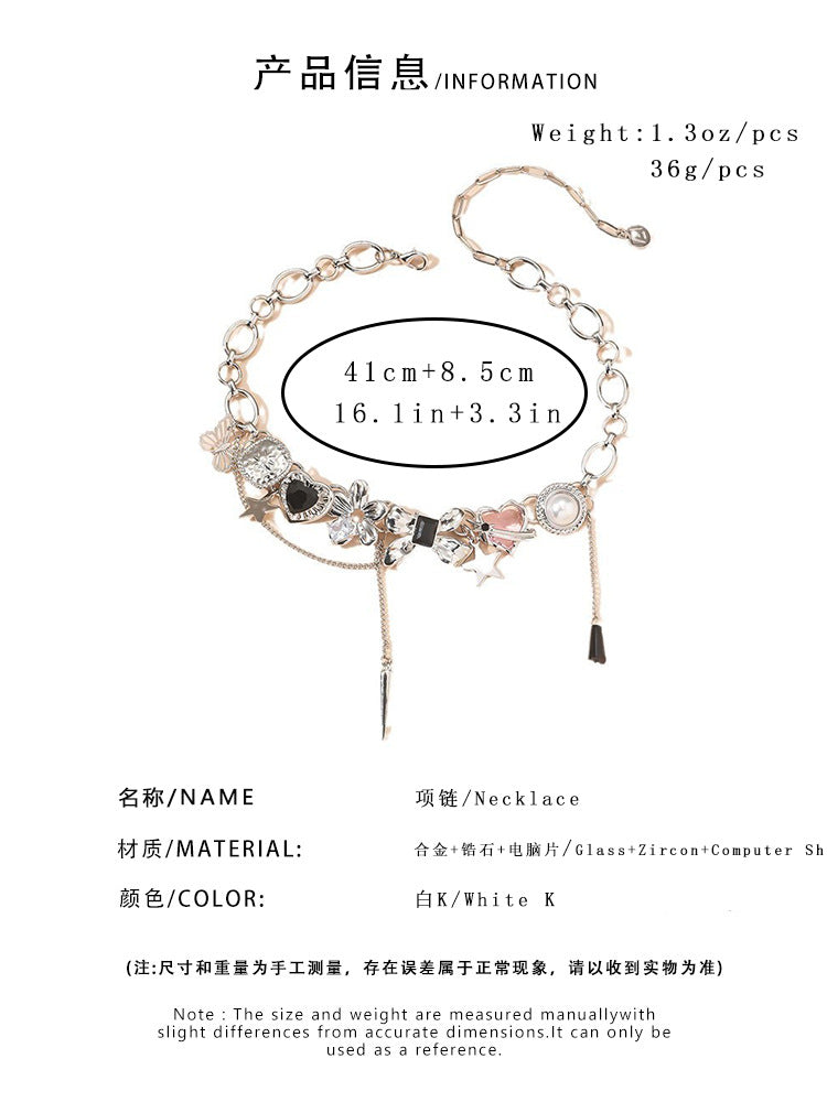 Rock Punk Charm Necklace