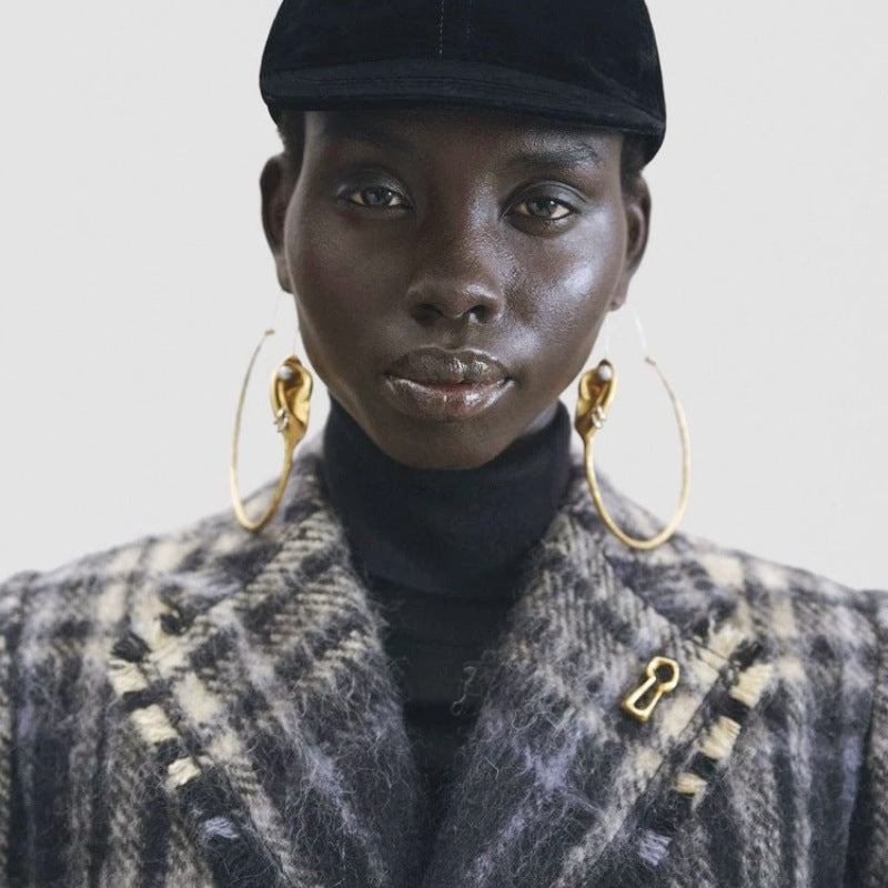 Ear Long Hoop Earrings| Schiaparelli Dupe