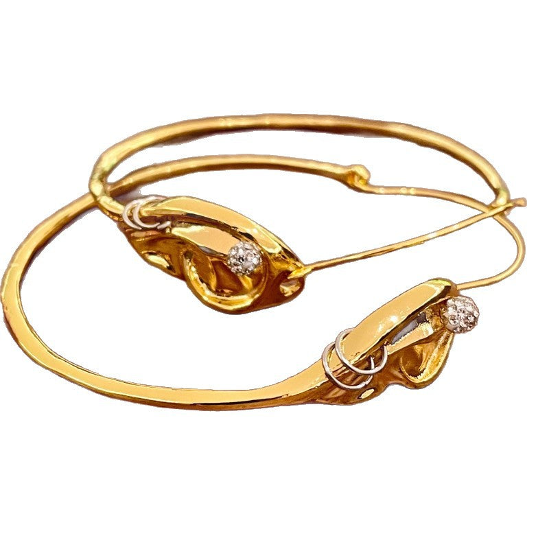 Ear Long Hoop Earrings| Schiaparelli Dupe