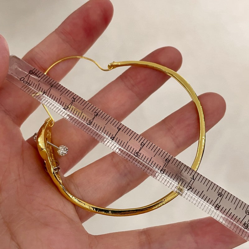 Ear Long Hoop Earrings| Schiaparelli Dupe