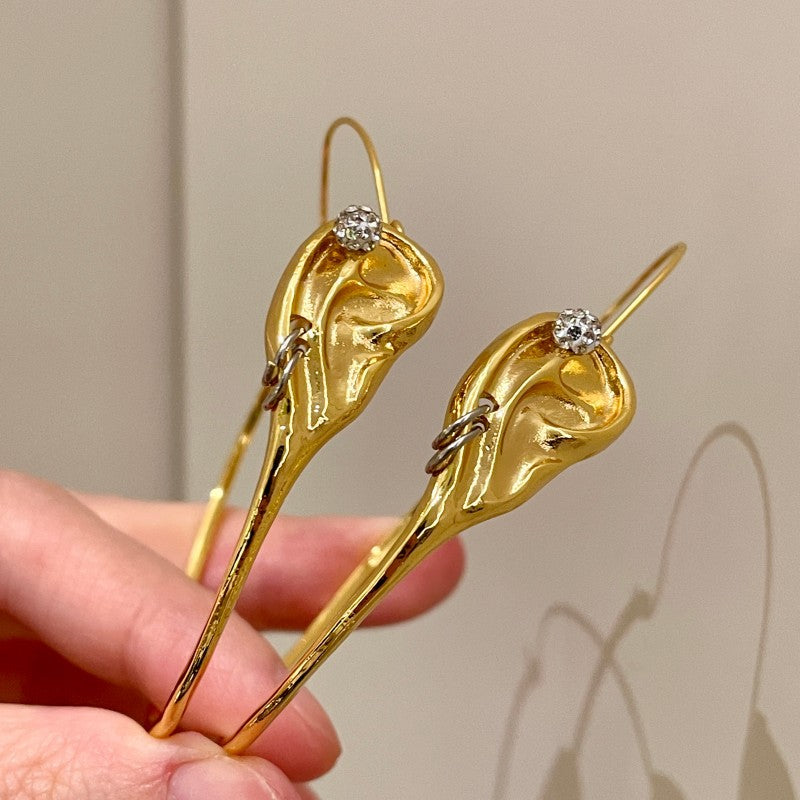 Ear Long Hoop Earrings| Schiaparelli Dupe