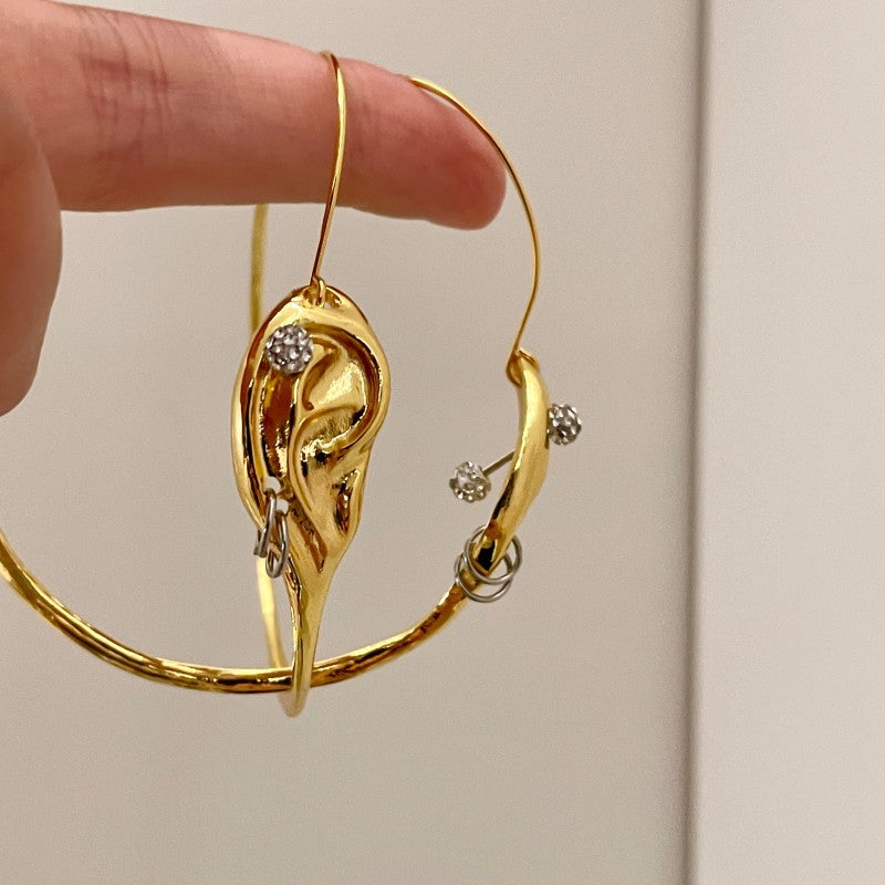 Ear Long Hoop Earrings| Schiaparelli Dupe