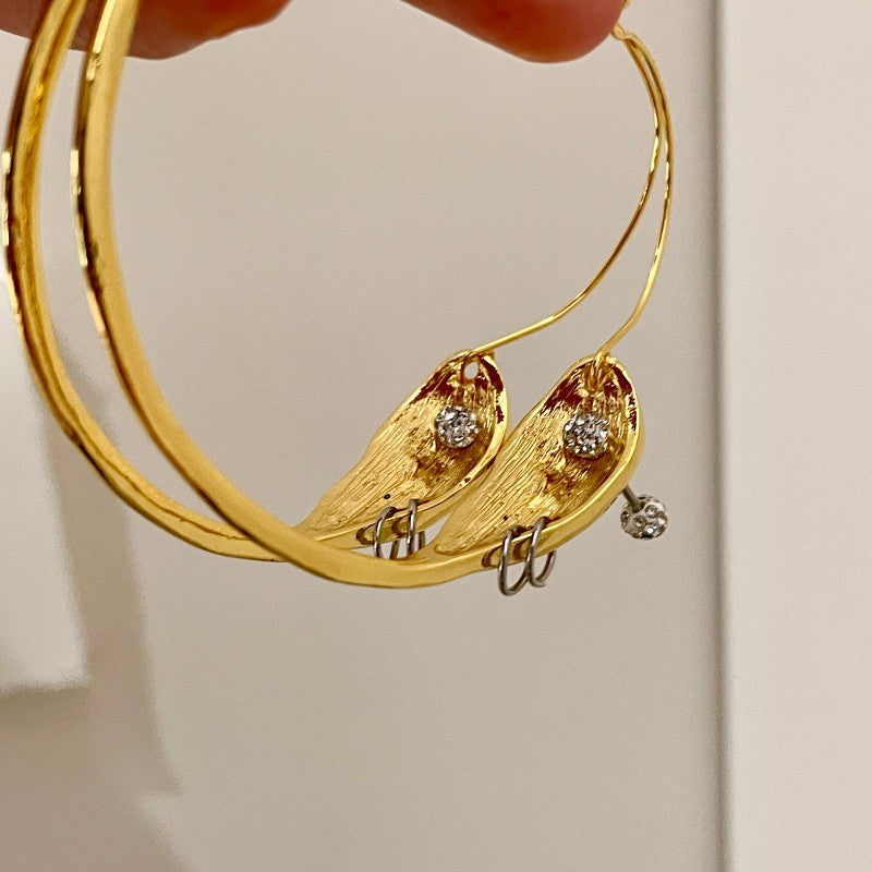 Ear Long Hoop Earrings| Schiaparelli Dupe