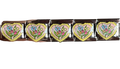Florals in Heart| Silver Italian Charm