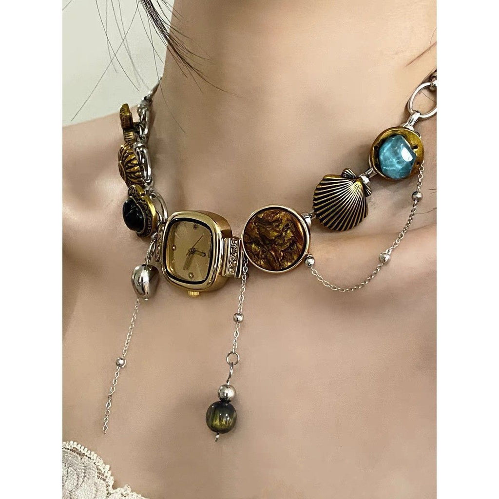 Pretty Gorgeous Stuff Boho Watch Choker on display