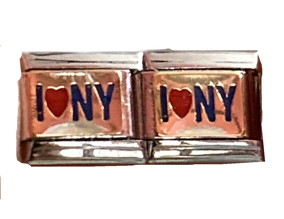 I ❤️ NY | Silver Italian Charm