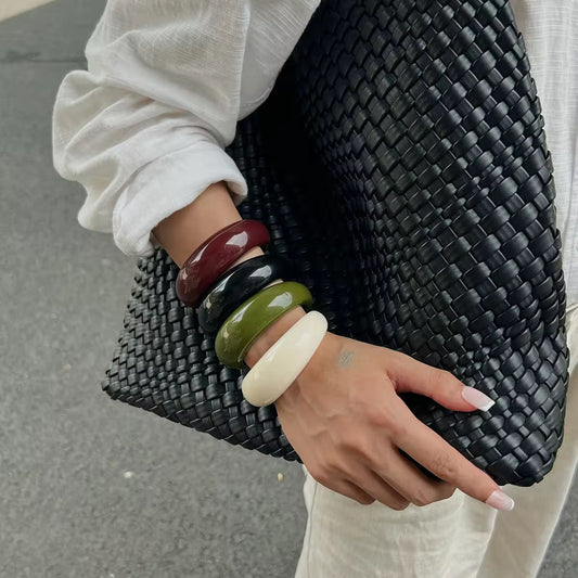 Acrylic Bangle Stack| open bangle