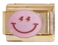 Smiley |Gold Italian Charm