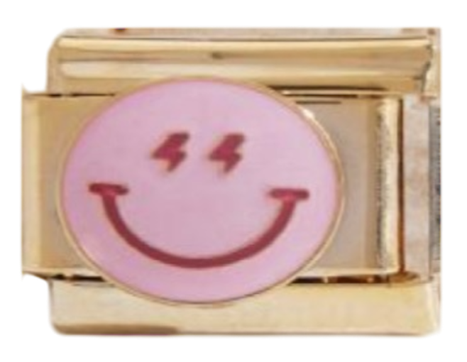 Smiley |Gold Italian Charm