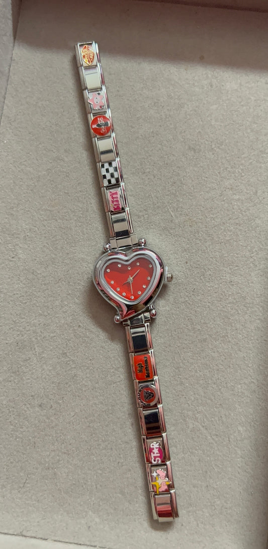Heart Dial Watches with Italian charm Bands| Made in Japan