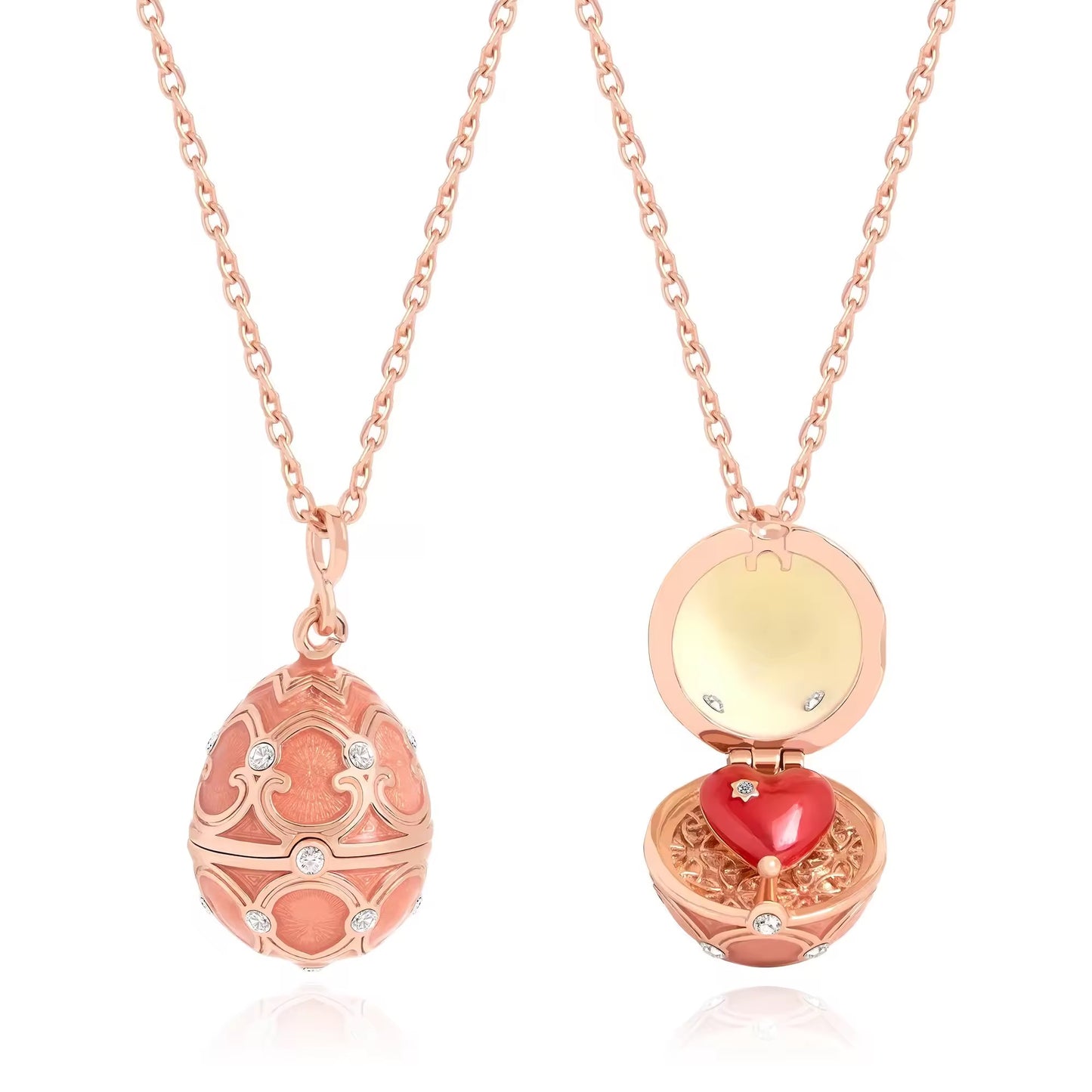 Faberge Egg Pendant Necklace