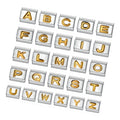 Pretty Gorgeous Stuff silver Italian alphabet charm individual charm product shot