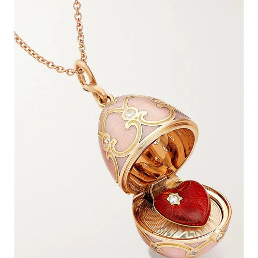 Faberge Egg Pendant Necklace