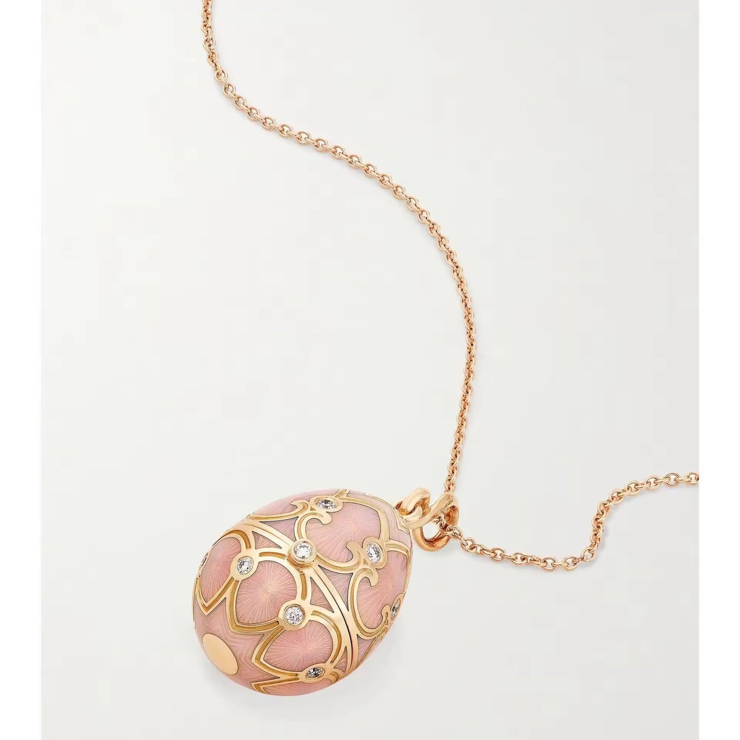 Faberge Egg Pendant Necklace