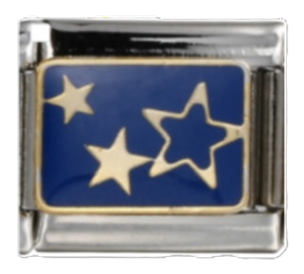 Stars| Silver Italian Charm