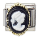 80's Cameo | Silver Italian Charm