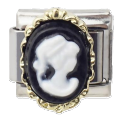 80's Cameo | Silver Italian Charm