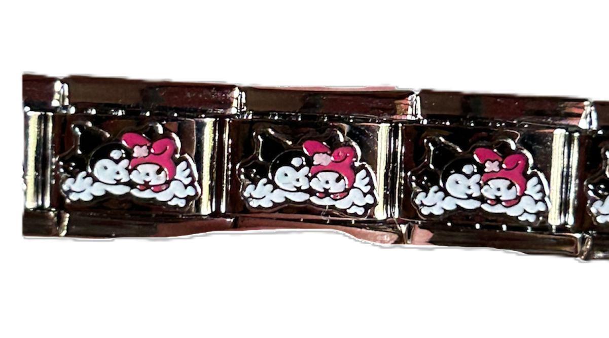 Kuromi-Sanrio| Silver Italian Charm