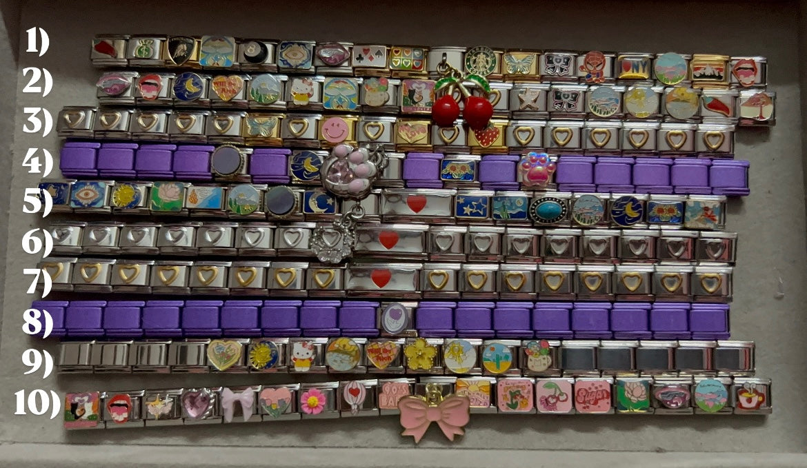 PREMADE ITALIAN CHARM BRACELETS