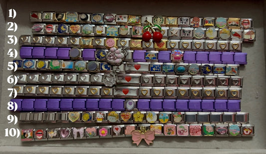 PREMADE ITALIAN CHARM BRACELETS ( Ships in 2-3 days)