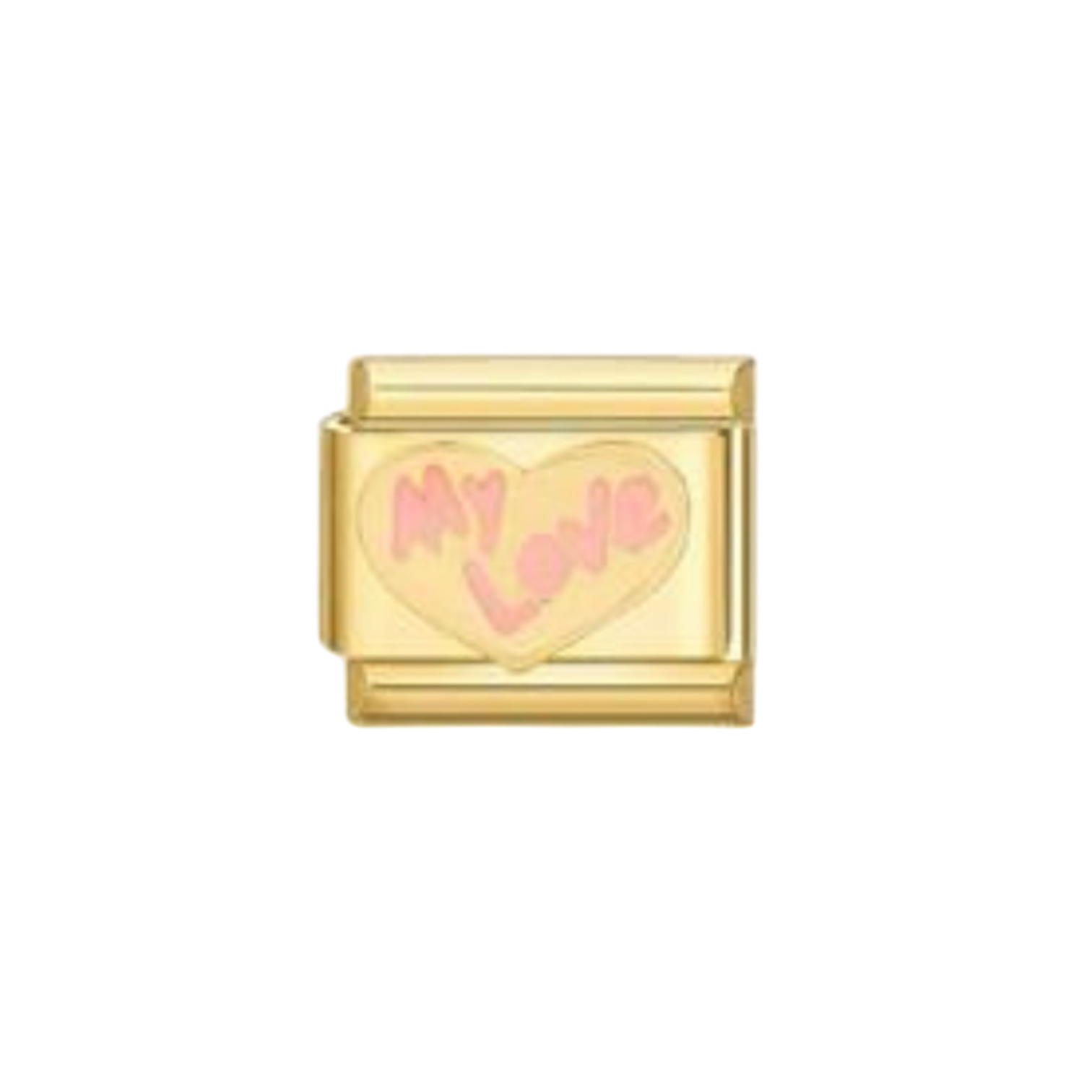 My Love|Gold Italian Charm