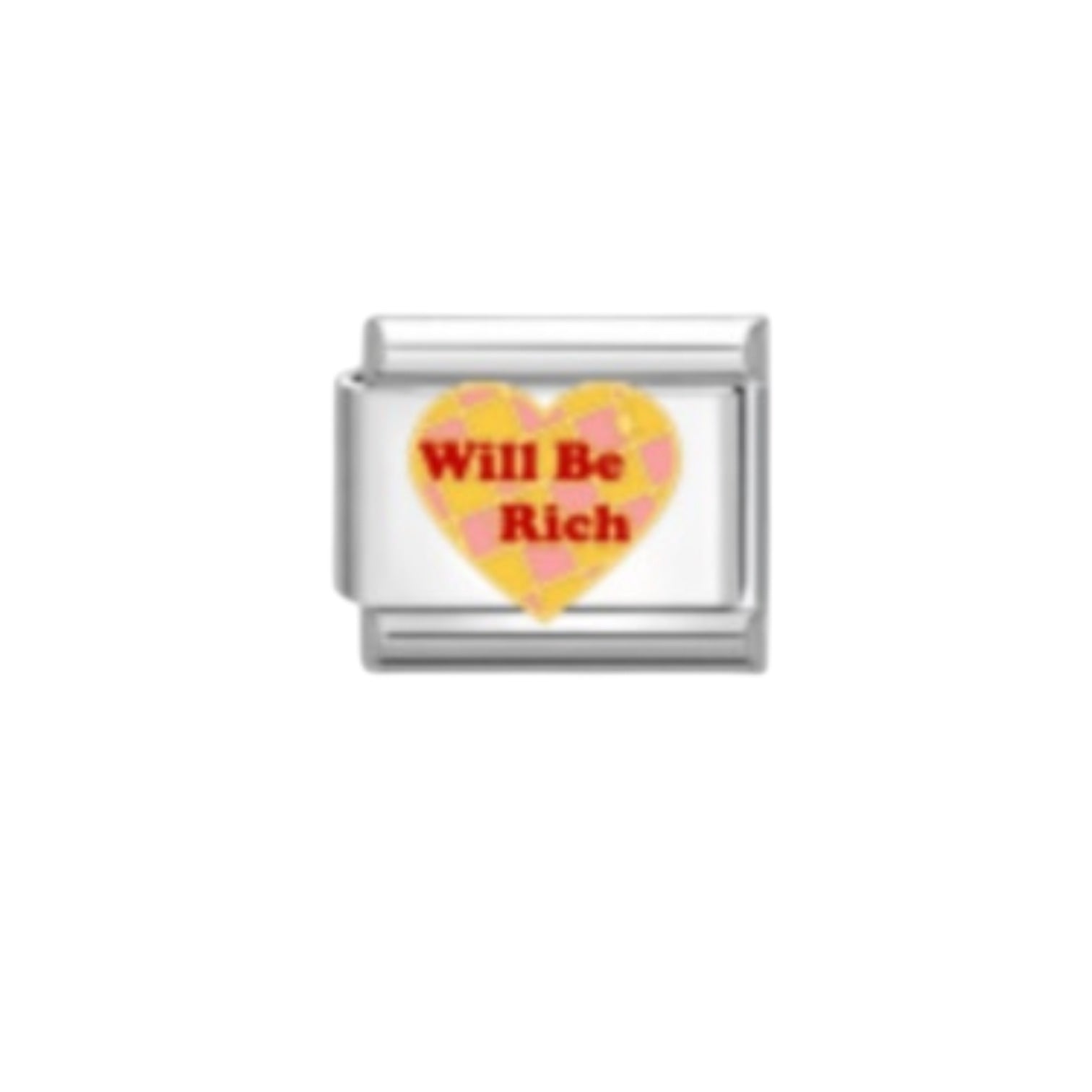 Will Be Rich| Silver Italian Charm