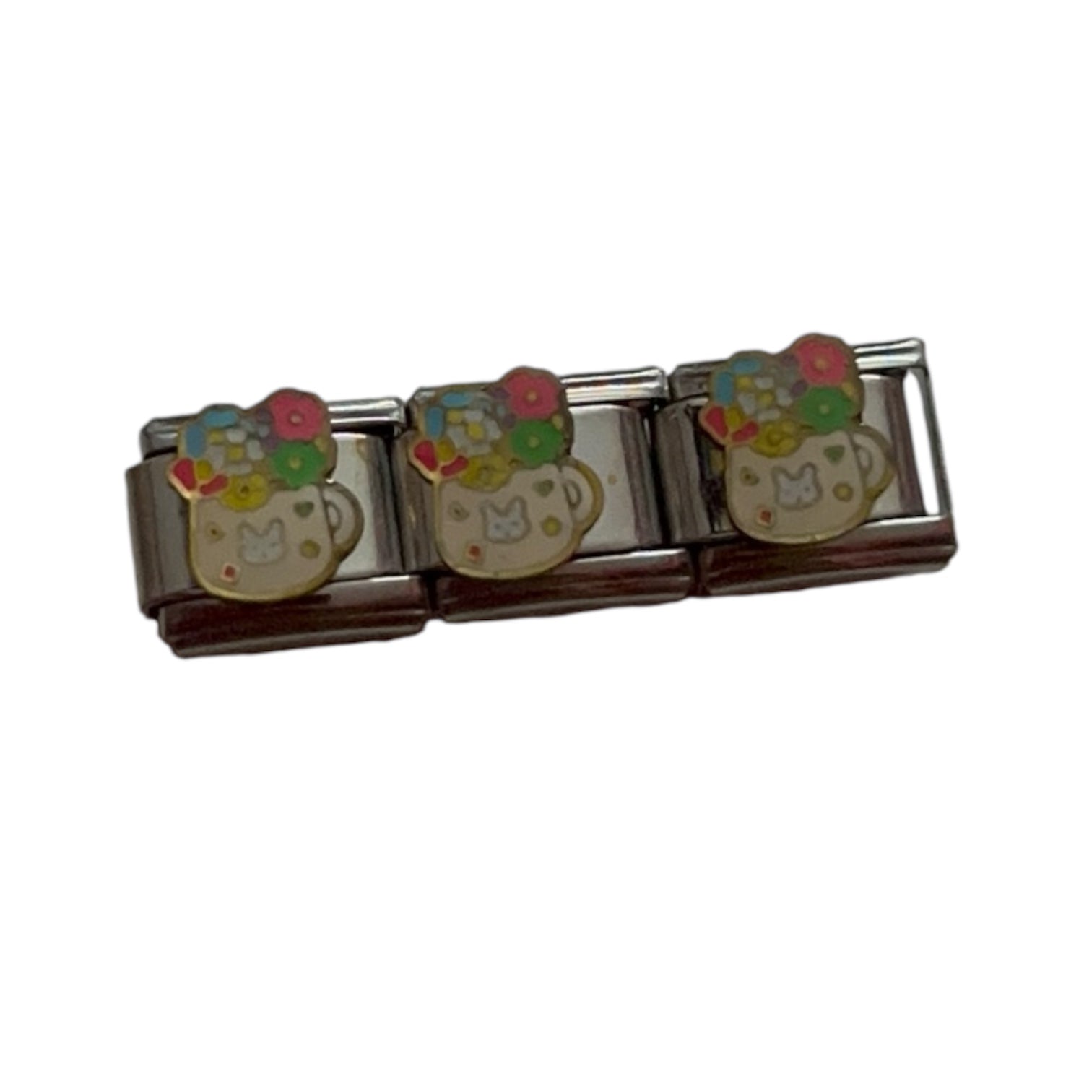 Cute Mug Bouquet| Silver Italian Charm