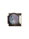 Peacock Blue Stone | Silver Italian Charm