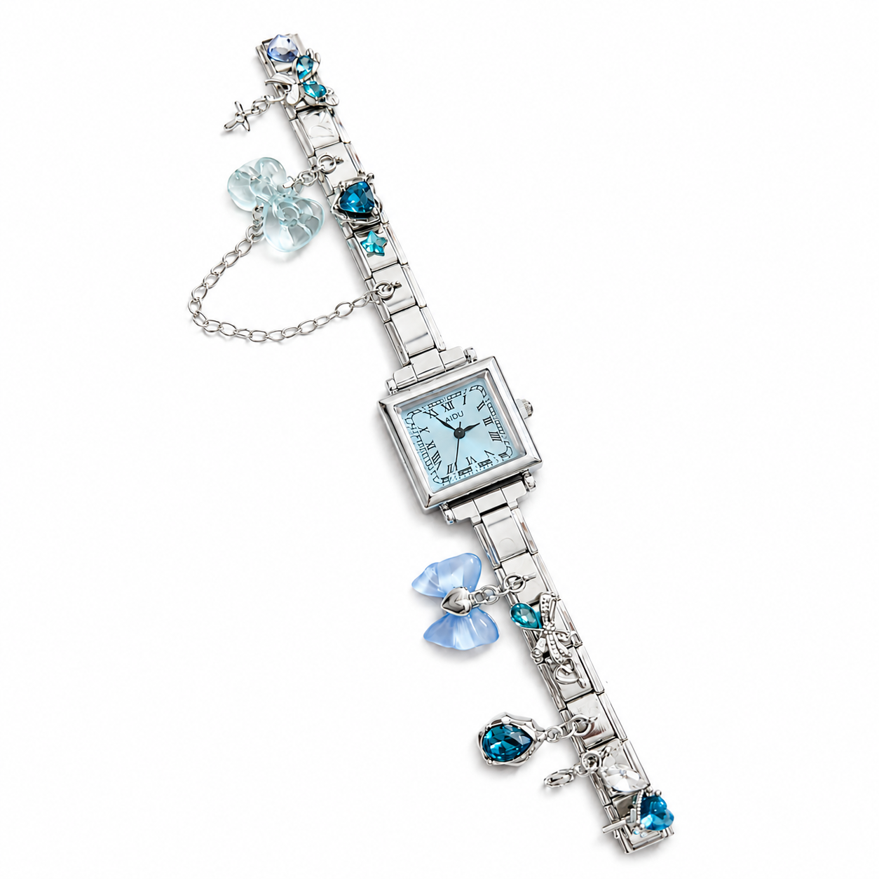 Pretty Gorgeous Stuff Azura Italian charm watch close-up render