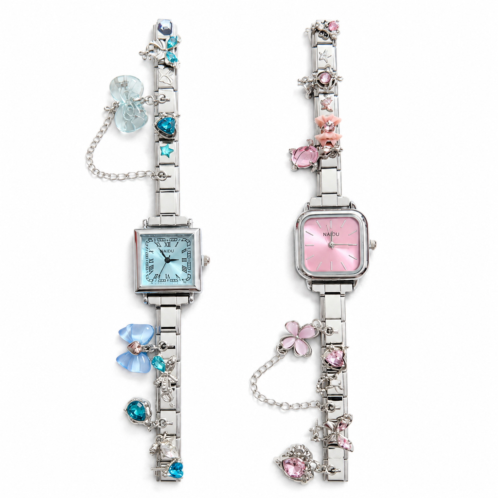 Pretty Gorgeous Stuff Azura Italian charm watch banner