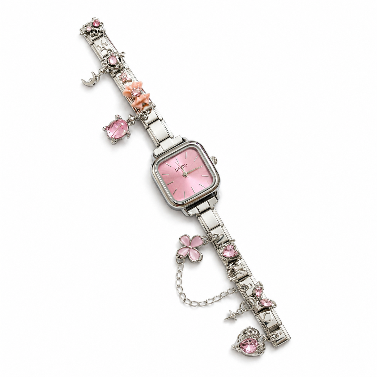 Pretty Gorgeous Stuff Azura Italian charm watch styled mockup