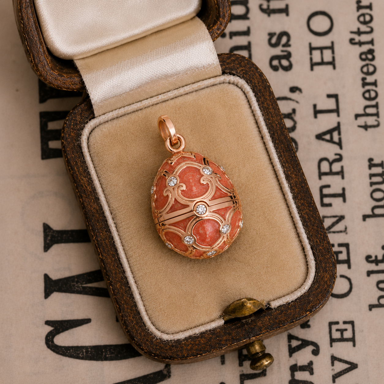 Pretty Gorgeous Stuff Fabergé egg pendant necklace banner
