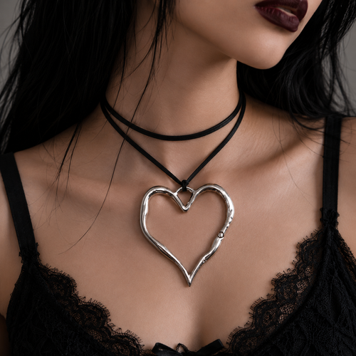 Pretty Gorgeous Stuff stainless steel open heart pendant necklace banner