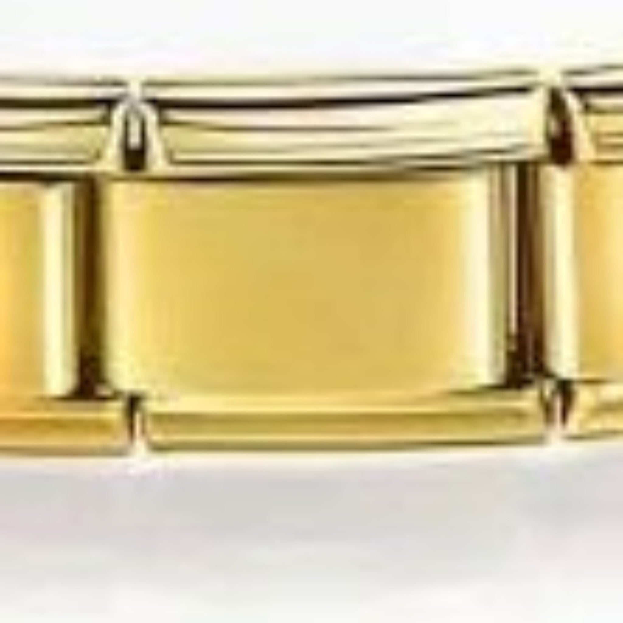 Pretty Gorgeous Stuff plain Italian charm bracelet link gold silver close-up