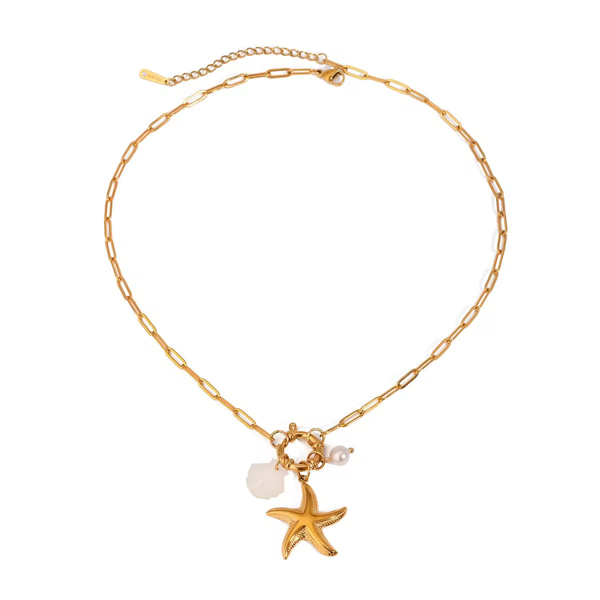 Ocean pendant Necklace| 18K gold plated| Hypoallergenic | Anti Tarnish