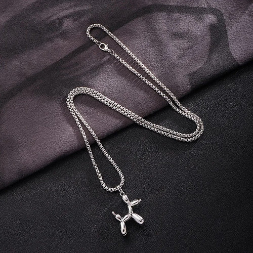 Pretty Gorgeous Stuff balloon dog pendant necklace product shot