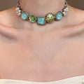 Marine stone Choker Necklace